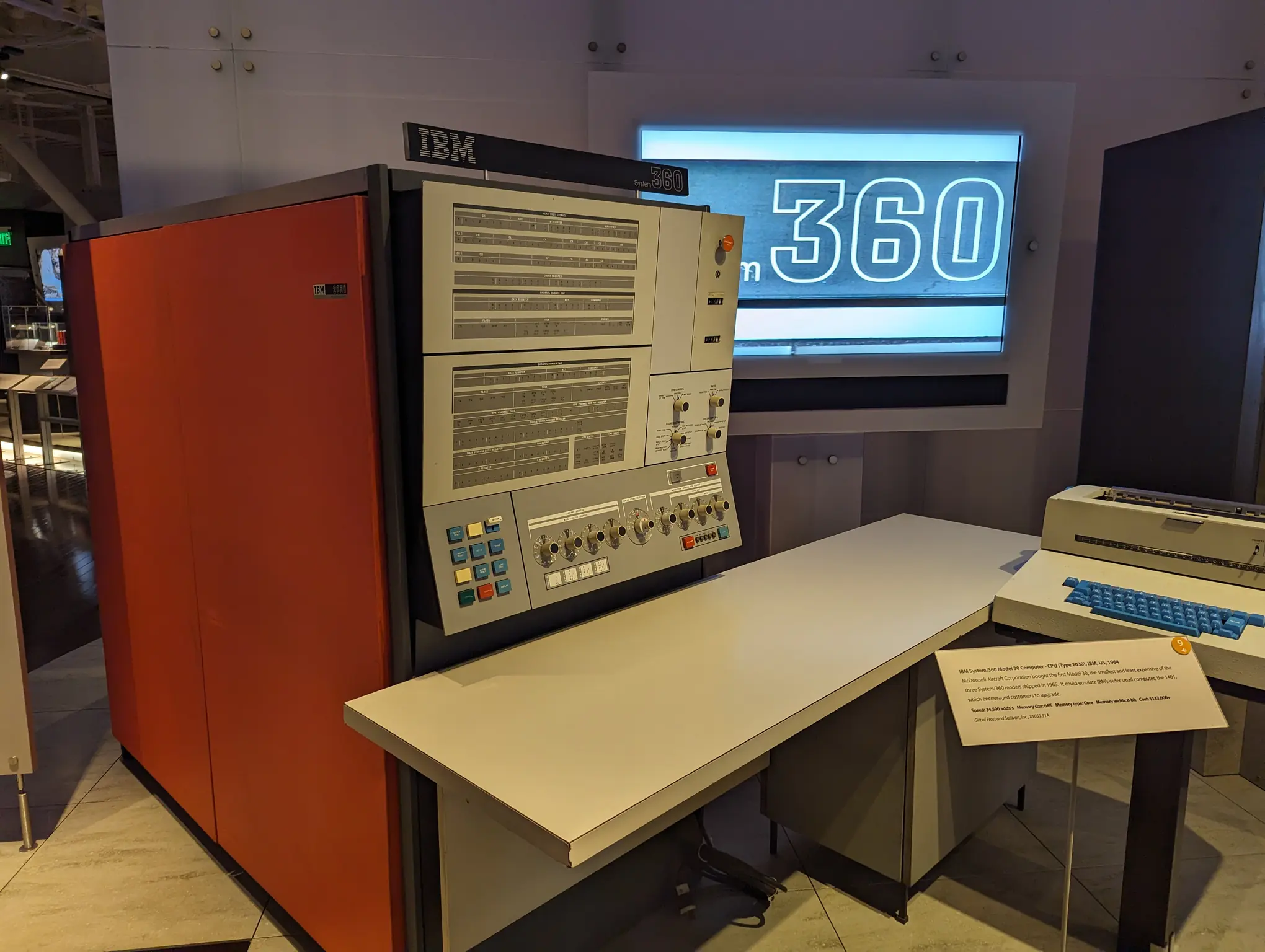 IBM System/360 at Computer History Museum